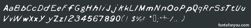 Шрифт Cyanotype – белые шрифты