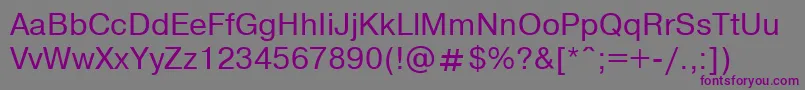 Шрифт NthelveticaNormal – фиолетовые шрифты на сером фоне
