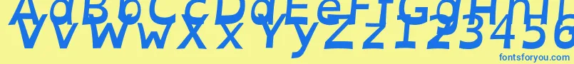 fuente OpendyslexicaltaBolditalic – Fuentes Azules Sobre Fondo Amarillo