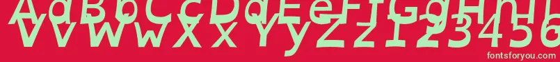 fuente OpendyslexicaltaBolditalic – Fuentes Verdes Sobre Fondo Rojo