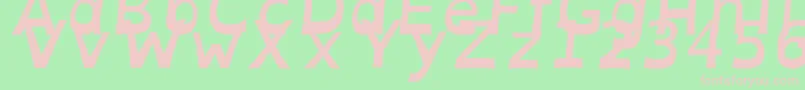 OpendyslexicaltaBolditalic Font – Pink Fonts on Green Background