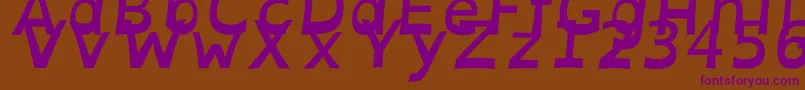 OpendyslexicaltaBolditalic Font – Purple Fonts on Brown Background