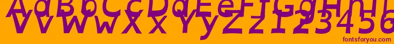 OpendyslexicaltaBolditalic Font – Purple Fonts on Orange Background