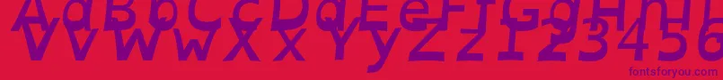 OpendyslexicaltaBolditalic Font – Purple Fonts on Red Background