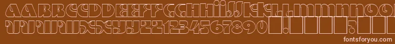 Dsmotterho Font – Pink Fonts on Brown Background