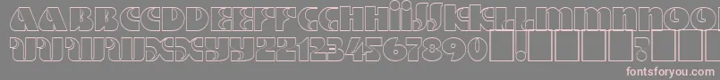 フォントDsmotterho – 灰色の背景にピンクのフォント