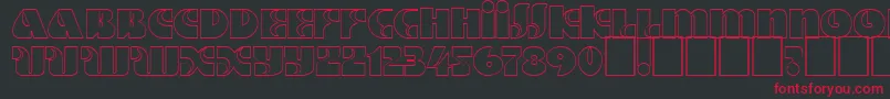 Dsmotterho Font – Red Fonts on Black Background