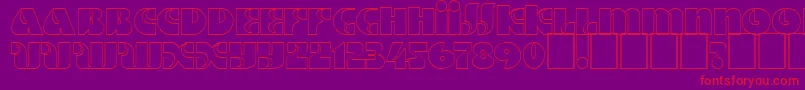 Dsmotterho Font – Red Fonts on Purple Background