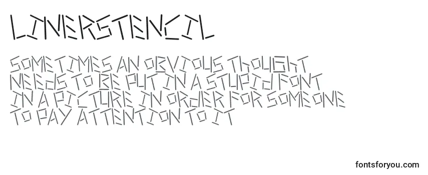 Обзор шрифта LinerStencil