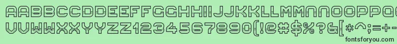 EightiesChrome14 Font – Black Fonts on Green Background