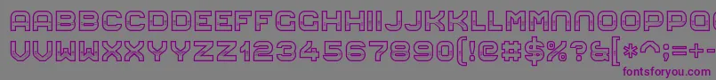 EightiesChrome14 Font – Purple Fonts on Gray Background