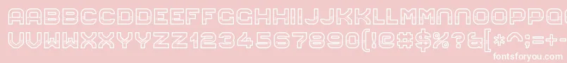 EightiesChrome14 Font – White Fonts on Pink Background