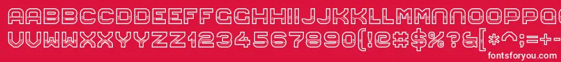 EightiesChrome14 Font – White Fonts on Red Background