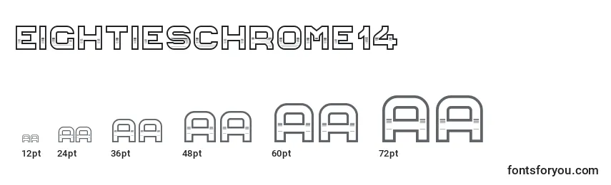 EightiesChrome14 Font Sizes