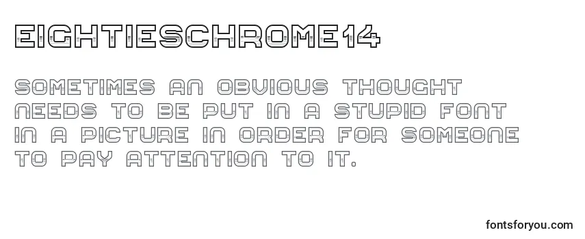 Review of the EightiesChrome14 Font