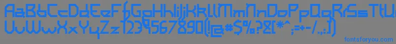 Iamsb Font – Blue Fonts on Gray Background