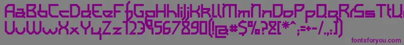 Iamsb Font – Purple Fonts on Gray Background