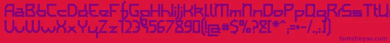 Iamsb Font – Purple Fonts on Red Background