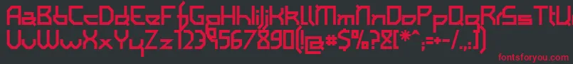 Iamsb Font – Red Fonts on Black Background