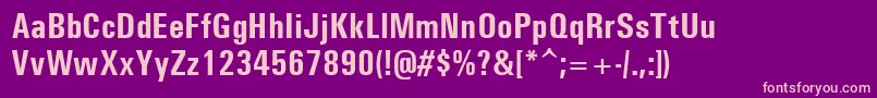 Unvr67x Font – Pink Fonts on Purple Background