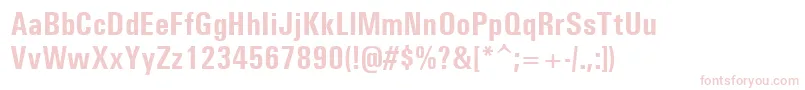 Unvr67x Font – Pink Fonts on White Background