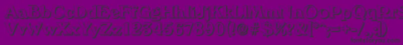 VeronashadowBold Font – Black Fonts on Purple Background