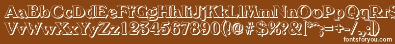 More about VeronashadowBold Font VeronashadowBold Font – White Fonts on Brown Background