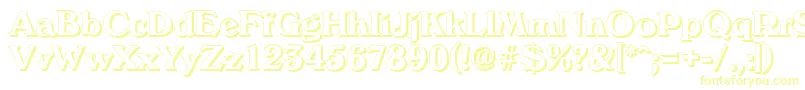 More about VeronashadowBold Font VeronashadowBold Font – Yellow Fonts on White Background