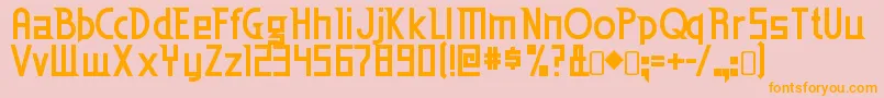 Шрифт Edenmills ffy – оранжевые шрифты на розовом фоне