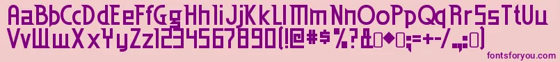 Edenmills ffy Font – Purple Fonts on Pink Background