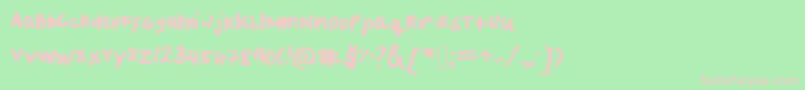 Patriceshandwriting Font – Pink Fonts on Green Background