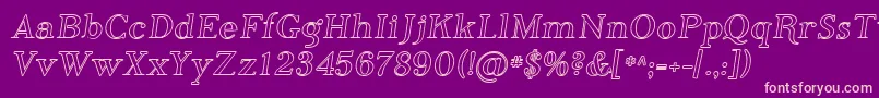 Sfphosphorusiodide Font – Pink Fonts on Purple Background