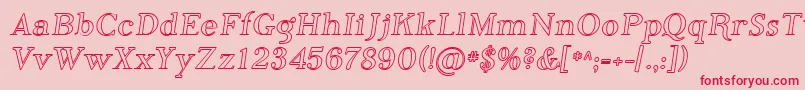 Sfphosphorusiodide Font – Red Fonts on Pink Background