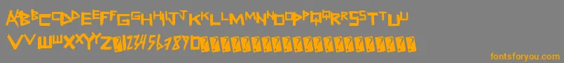 Подробнее о шрифте Freshsticks Шрифт Freshsticks – оранжевые шрифты на сером фоне