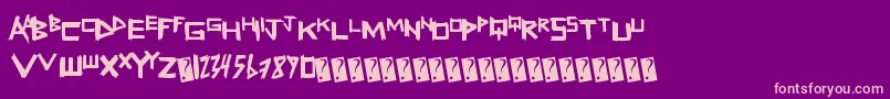 Freshsticks Font – Pink Fonts on Purple Background