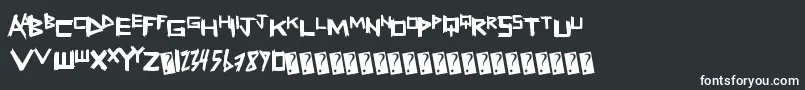 Freshsticks-Schriftart – Weiße Schriften