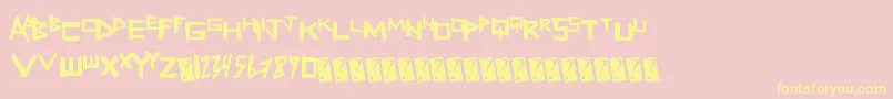 Freshsticks Font – Yellow Fonts on Pink Background