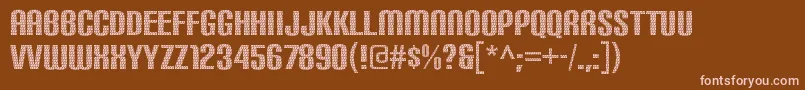 More about CarbonphyberRegular Font CarbonphyberRegular Font – Pink Fonts on Brown Background