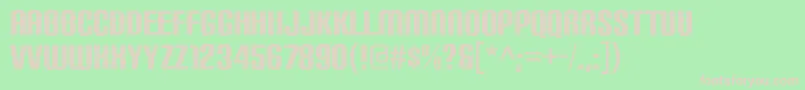 CarbonphyberRegular Font – Pink Fonts on Green Background