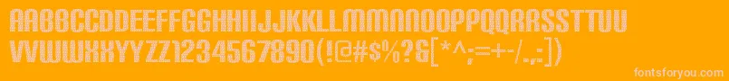 More about CarbonphyberRegular Font CarbonphyberRegular Font – Pink Fonts on Orange Background