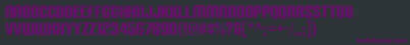 CarbonphyberRegular Font – Purple Fonts on Black Background