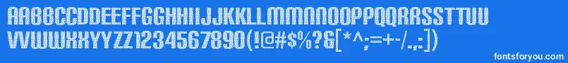 fuente CarbonphyberRegular – Fuentes Blancas Sobre Fondo Azul