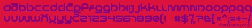 LifeInSpaceBold Font – Purple Fonts on Red Background