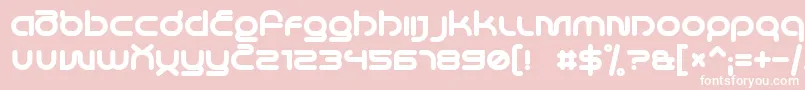LifeInSpaceBold Font – White Fonts on Pink Background