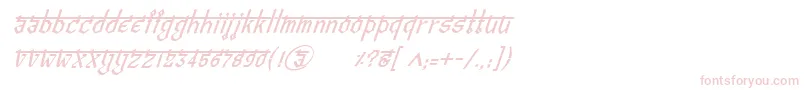 Fonte BitlingvedasItalic – fontes cor-de-rosa