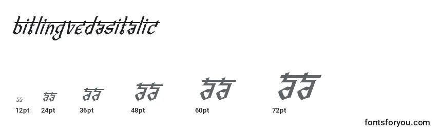 Größen der Schriftart BitlingvedasItalic