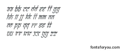 Überblick über die Schriftart BitlingvedasItalic