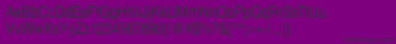 SansPsCdRegular Font – Black Fonts on Purple Background