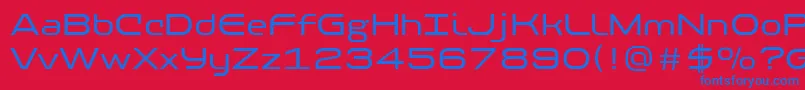 PfbaselineproRegular Font – Blue Fonts on Red Background