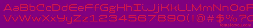 PfbaselineproRegular Font – Red Fonts on Purple Background